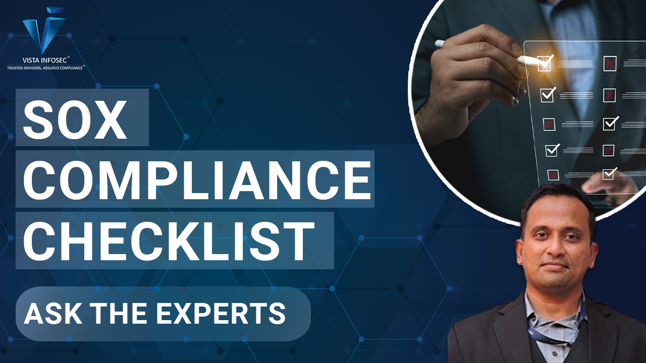 SOX Compliance Checklist Ask The Experts